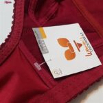 سوتین زنانه ماییلدا مدل بدون فنر کد 5053 رنگ زرشکی