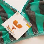 سوتین زنانه ماییلدا مدل راه‌راه بدون فنر کد 5046 رنگ سبزآبی