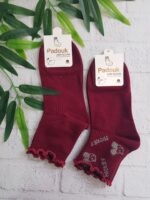 جوراب نیم ساق آلبالویی کد n-1384 - Image 2