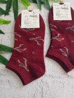 جوراب مچی پاپیونی رنگ آلبالویی کد n1385 - Image 2