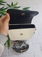 کیف کنفی سفید-مشکی زنانه کد n-1412 - Image 3