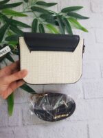 کیف کنفی سفید-مشکی زنانه کد n-1412 - Image 2
