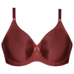 سوتین زنانه لین مدل فنردار کد 4680-741 رنگ زرشکی