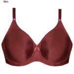 سوتین زنانه لین مدل فنردار کد 4680-741 رنگ زرشکی