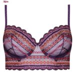 ست شورت و سوتین زنانه برتا مدل فنردار کد 5101-1031-PP رنگ بنفش