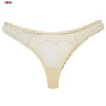 ست شورت و سوتین زنانه برتا مدل شکوفه بهاری فنردار کد 5121-6050-CC رنگ کرم