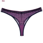 ست شورت و سوتین زنانه برتا مدل فنردار پلنگی کد 5100-2420-BP رنگ بنفش