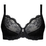 سوتین زنانه لین مدل فنردار کد 4680-513 رنگ مشکی