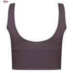 نیم تنه ورزشی زنانه ماییلدا مدل کبریتی پددار کد 5083 رنگ بادمجانی