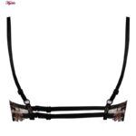 ست شورت و سوتین زنانه برتا مدل فنردار کد 5105-4040-B رنگ مسی به همراه نگهدارنده جوراب