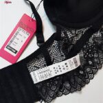 ست شورت و سوتین زنانه برتا مدل فنردار کد 5120-6077-RB رنگ مشکی