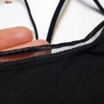 نیم تنه ورزشی زنانه ماییلدا مدل پددار پشت ضربدری کد 5084 رنگ مشکی