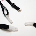 ست شورت و سوتین زنانه برتا مدل فنردار کد 5107-4030-RB رنگ مشکی به همراه نگهدارنده جوراب