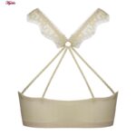 نیم تنه ورزشی زنانه ماییلدا مدل پددار پشت ضربدری کد 5081 رنگ کرم