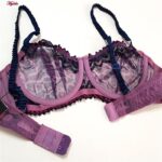 ست شورت و سوتین زنانه برتا مدل فنردار پلنگی کد 5100-2420-BP رنگ بنفش