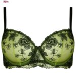 ست شورت و سوتین زنانه برتا مدل فنردار کد 5100-2420-UG رنگ سبز روشن