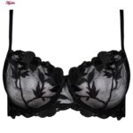 ست شورت و سوتین زنانه برتا مدل فنردار کد 5100-2420-DB رنگ مشکی