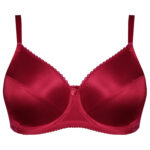 سوتین زنانه شاندرمن مدل فنردار کد 5080-2370-610 رنگ زرشکی