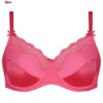 سوتین زنانه لین مدل فنردار کد 4680-606 رنگ سرخابی