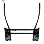 ست شورت و سوتین زنانه برتا مدل فنردار کد 5109-4088-AB رنگ مشکی