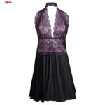 لباس خواب زنانه ماییلدا مدل گیپوری کد 4312-3002 رنگ مشکی