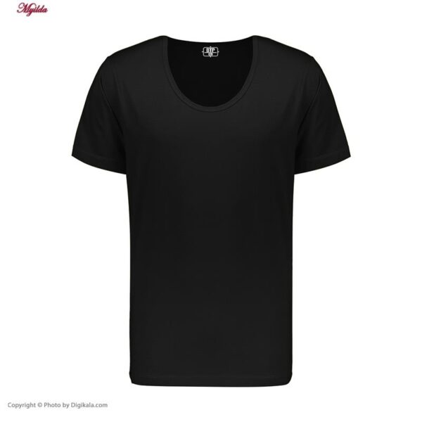 زیرپوش آستین دار مردانه برهان تن پوش مدل 1002-3 رنگ مشکی بسته 3 عددی