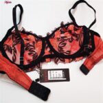 ست شورت و سوتین زنانه برتا مدل فنردار کد 5100-2420-JR رنگ نارنجی