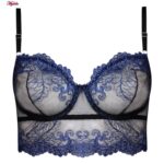 ست شورت و سوتین زنانه برتا مدل فنردار کد 5113-2088-QB رنگ مشکی