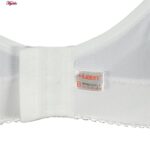 سوتین زنانه لین مدل 412 سه تکه زنبوری کش پهن رنگ سفید