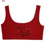 نیم تنه دخترانه ماییلدا مدل گربه و کادو بدون پد کد 5072-2 بسته 3 عددی