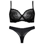 ست شورت و سوتین زنانه برتا مدل فنردار کد 5100-2420-AB رنگ مشکی