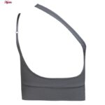 نیم تنه ورزشی زنانه ماییلدا مدل بند گردنی پددار کد 5082 رنگ طوسی