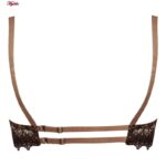 ست شورت و سوتین زنانه برتا مدل فنردار کد 5104-4041-BR رنگ قهوه ای به همراه نگهدارنده جوراب