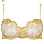 ست شورت و سوتین زنانه پدلی مدل فنردار کد 5116-P302 رنگ زرد