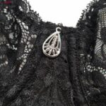 سوتین زنانه لین مدل فنردار کد 4680-513 رنگ مشکی