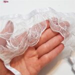 ست شورت و سوتین زنانه برتا مدل فنردار کد 5108-4032-W رنگ سفید به همراه نگهدارنده جوراب