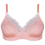 سوتین زنانه لین مدل فنردار کد 4680-608 رنگ گلبهی