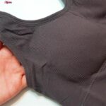 نیم تنه ورزشی زنانه ماییلدا مدل کبریتی پددار کد 5083 رنگ بادمجانی