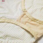 ست شورت و سوتین زنانه پدلی مدل بند متحرک فنردار کد 5131-P130 رنگ کرم چهارخانه