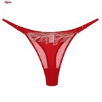 ست شورت و سوتین زنانه برتا مدل فنردار کد 5108-4032-R رنگ قرمز به همراه نگهدارنده جوراب