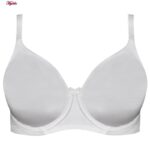 سوتین زنانه برتا مدل ساتن فنردار کد 5117-555-W رنگ سفید