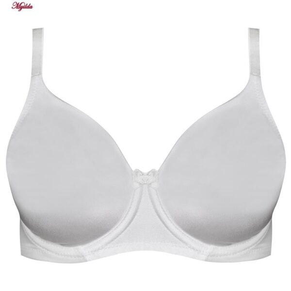 سوتین زنانه برتا مدل ساتن فنردار کد 5117-555-W رنگ سفید