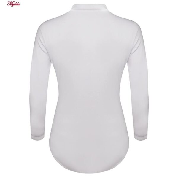 بادی آستین بلند زنانه ماییلدا مدل 3684-1395 رنگ سفید