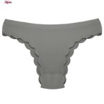 شورت زنانه اس کیو اف هانا مدل لیزری کد 4978 رنگ خاکستری روشن