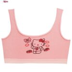 نیم تنه دخترانه ماییلدا مدل گربه و کادو بدون پد کد 5072-2 بسته 3 عددی