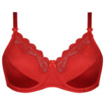 سوتین زنانه لین مدل فنردار کد 4680-606 رنگ قرمز