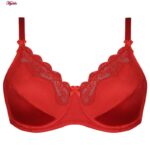 سوتین زنانه لین مدل فنردار کد 4680-606 رنگ قرمز