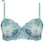 ست شورت و سوتین زنانه پدلی مدل فنردار کد 5115-P202 رنگ آبی روشن