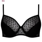 ست شورت و سوتین زنانه برتا مدل فنردار کد 5110-2430-HB رنگ مشکی