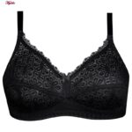 سوتین زنانه لین مدل بدون فنر کد 4680-406 رنگ مشکی